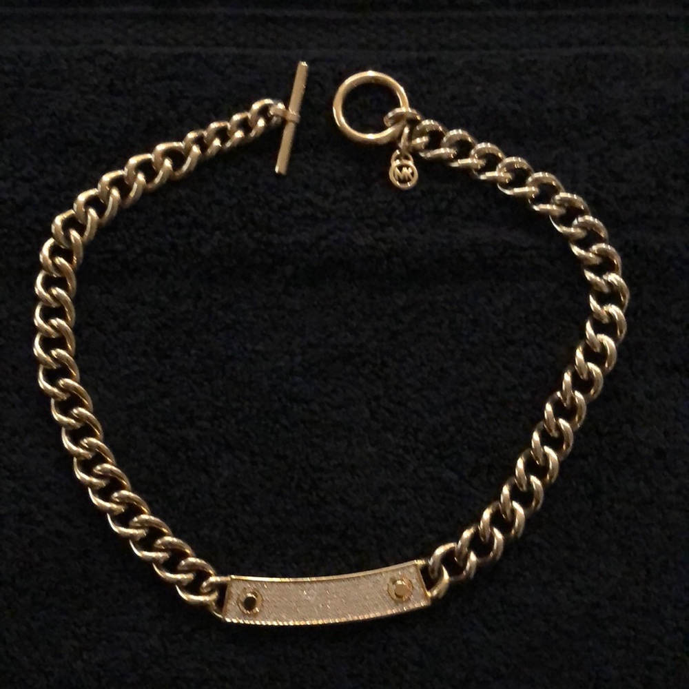 Michael Kors gold pave 16 inch necklace